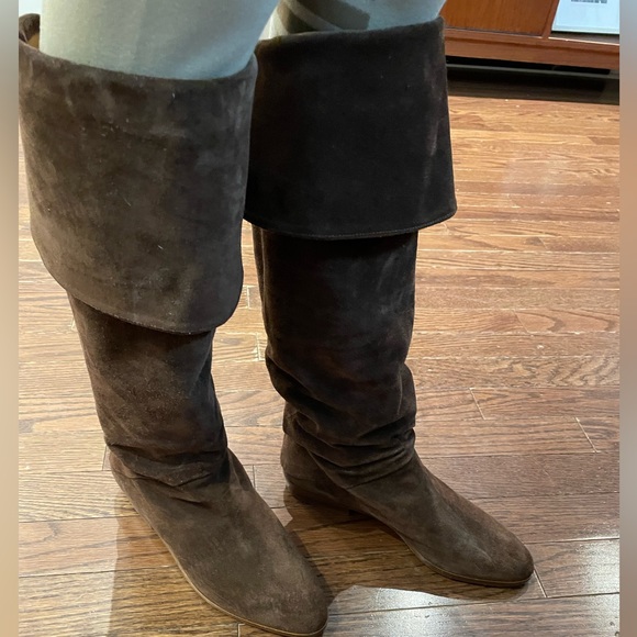 Brown Suede Joan and David Couture Boots - Picture 3 of 13